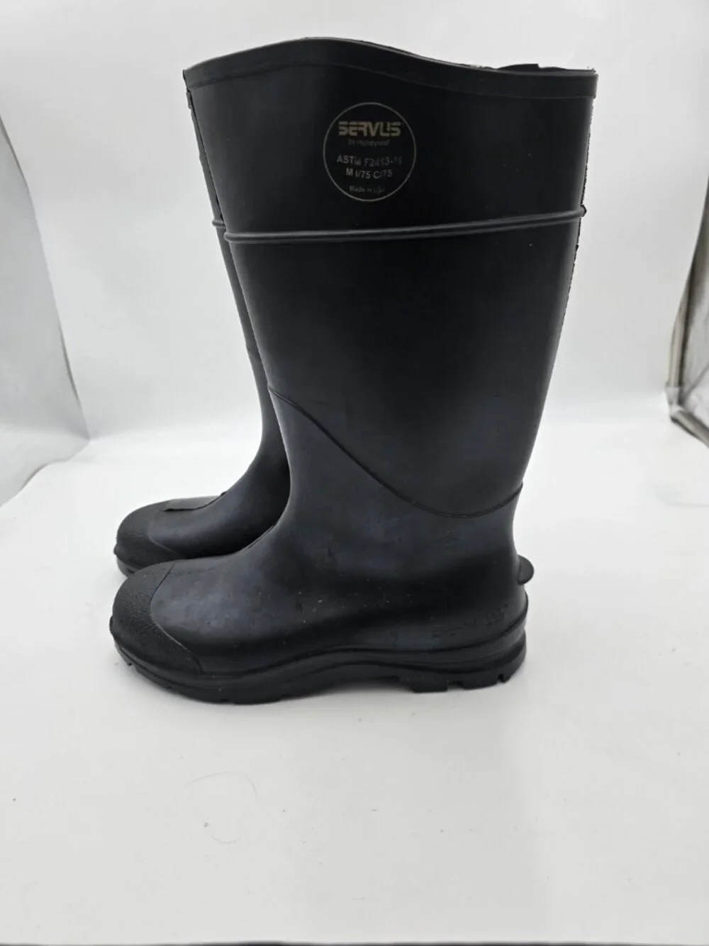 Servus by Honeywell Black PVC Rubber Work Boots Men's Size 11 Made in USA
